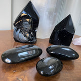 Crystal Gold Sheen Obsidian Pebble