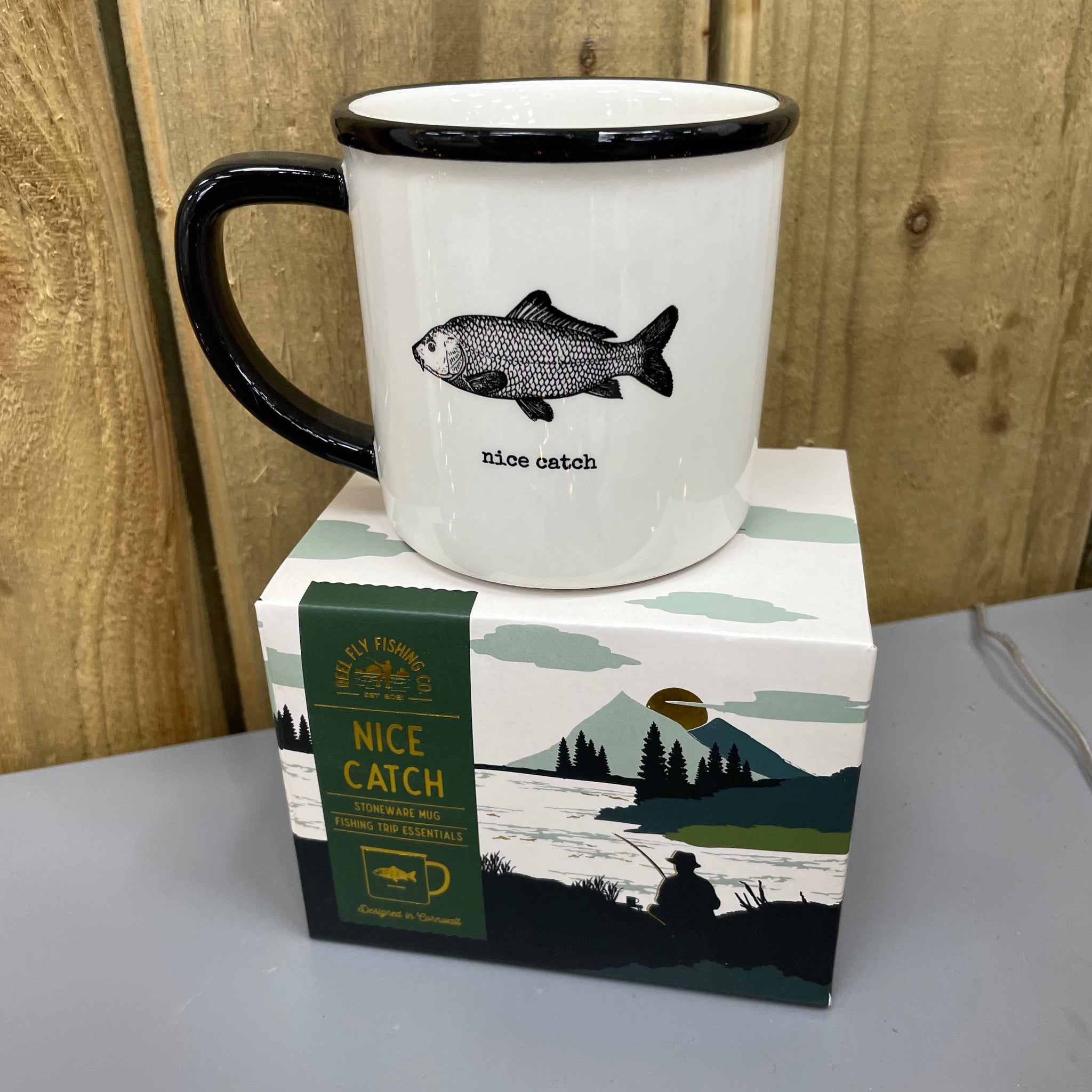 Stoneware Quotable Mug - Nice Catch – The Life Store Brigg
