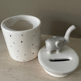 Ceramic Elephant Quotable Money Pot - 'Small Change..'
