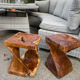 Teak Root Twist Stool/Table H45cm  *CLICK & COLLECT ONLY*