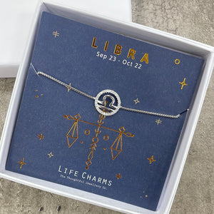 Life Charm Zodiac Bracelet - Libra