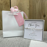 Adore you Life Charms Bracelet in it's gift box with matching Life Charms Gift Bag (sold separately for £2)