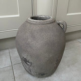 Earthenware Grey Distressed Vase