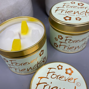 Lily Flame scented tin candle - Forever Friends always here for you!