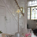 LightStyle - Starburst Silver table lamp 30cm