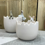 Wikholmform - Unique design & products from Scandinavia  Matte White Egg Shell Pot in 2 sizes