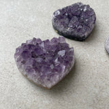 Crystal Amethyst Small Druze Hearts