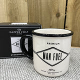 'Man Fuel' Stoneware Mug Perfect for the man in your life, this Dapper Chap 'Premium Man Fuel' mug just about says it all!