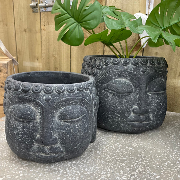 Buddha Black Plant Pot | 2 sizes