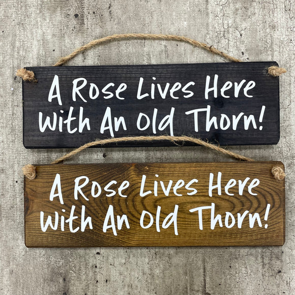 Wooden Hanging Sign - 