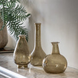 Biba Small Brown Glass Bottle Vases - 3 styles