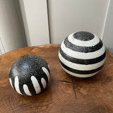 Doodles Black & White Decorative Spheres