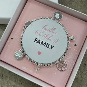 Life Charm Multi Charm Bracelet - '..Family'