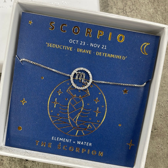 Zodiac Horoscope Star Sign Bracelet Scorpio | Fruugo US