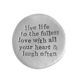 Kutuu Pocket Coin - 'Live, Love, Laugh'
