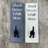 Dog Lead Hook - 'You'll Never Walk Alone' Made by the Giggle Gift Co.