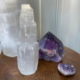 Crystal mountain Selenite Towers  Available in 3 sizes - Medium H15cm 