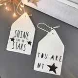 Porcelain Tags - Star Quotes