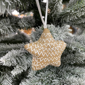 Retreat Brown Paper Hanging Festive Stars 23AW29