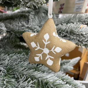 Retreat - Brown Paper Hanging Festive Stars - 2 Styles