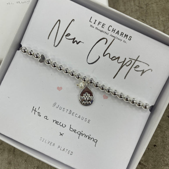 Life Charm Bracelet - ‘New Chapter’ in it's gift box (included)