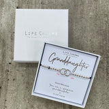Granddaughter Life Charm Bracelet in it's gift box (included)