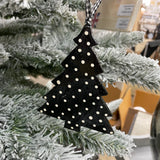 Retreat - Black & White Hanging Patterned Trees