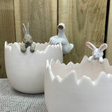 Wikholmform - Unique design & products from Scandinavia  Matte White Egg Shell Pot in 2 sizes