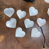 Crystal Selenite Heart Stone  4x4.5cm