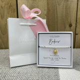 Baker Bracelet in it's Life Charms Gift Box (included) with matching Life Charm Gift Bag (sold separately for £2)