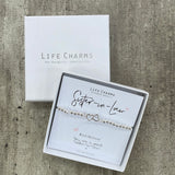 Life Charm Bracelet - ‘Sister-in-Law’ in it's gift box (included)