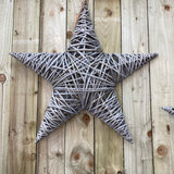 Greywashed Willow Hanging Star - Medium & Large