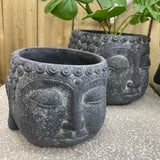 Buddha Black Plant Pot | Small
