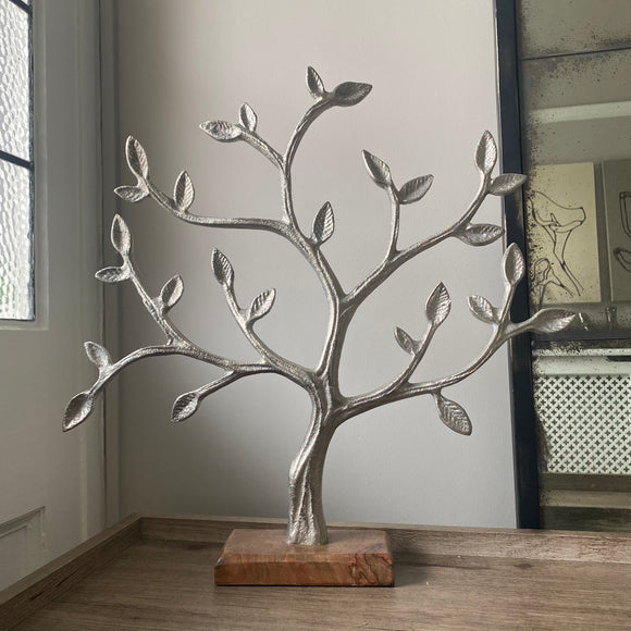 Aluminium Silver Statement Large Tree of Life 44cm