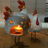 Ceramic Chicken T-light Holders - Large *Best Sellers*