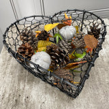 Retreat - Dark Wire Heart Baskets - 3 sizes