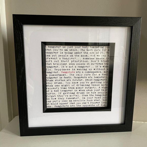 Photo Frame For Wise Words Card - Black