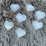 Crystal Selenite Heart Stone