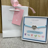 Sweethearts Bracelet Collection; CARD MESSAGE - FOREVER FRIENDS INSCRIBED IN HEART - BAE 