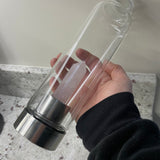 Rose Quartz Purifying Glass Water Bottle