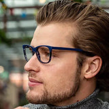 Goodlookers Reading Glasses - 'Dulwich' Blue +1.0
