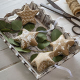 Retreat Brown Paper Hanging Festive Stars 23AW29
