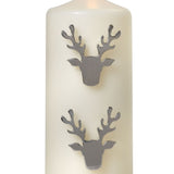 Set of 3 Reindeer Candle Studs