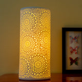 Light Glow Tall Ceramic Lamp - Firework